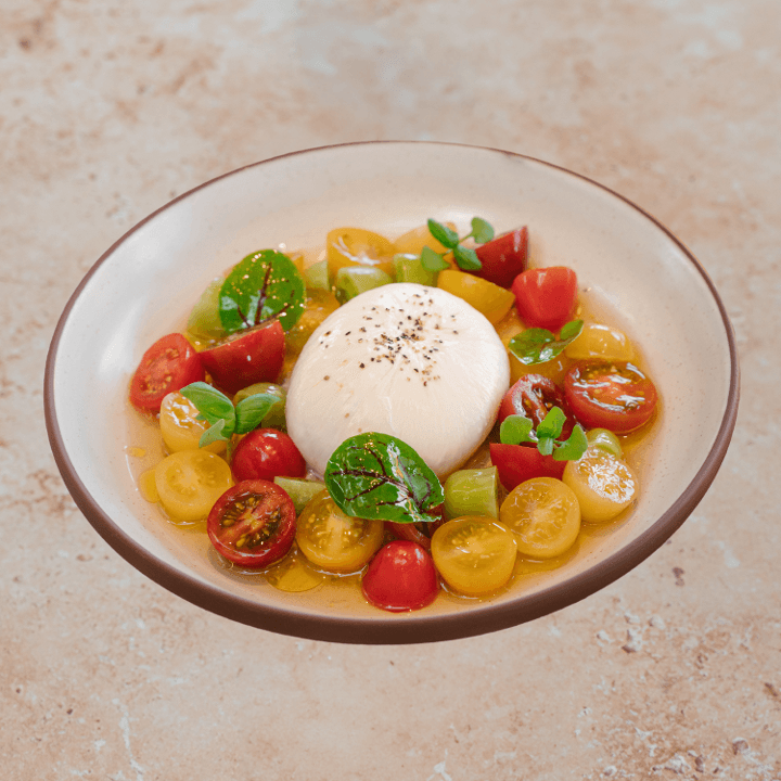 Burrata Caprese menu item
