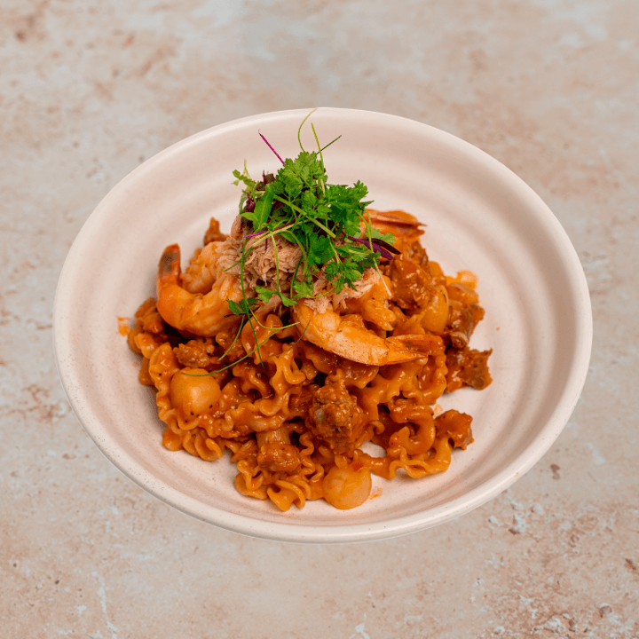 Seafood Mafaldine menu item